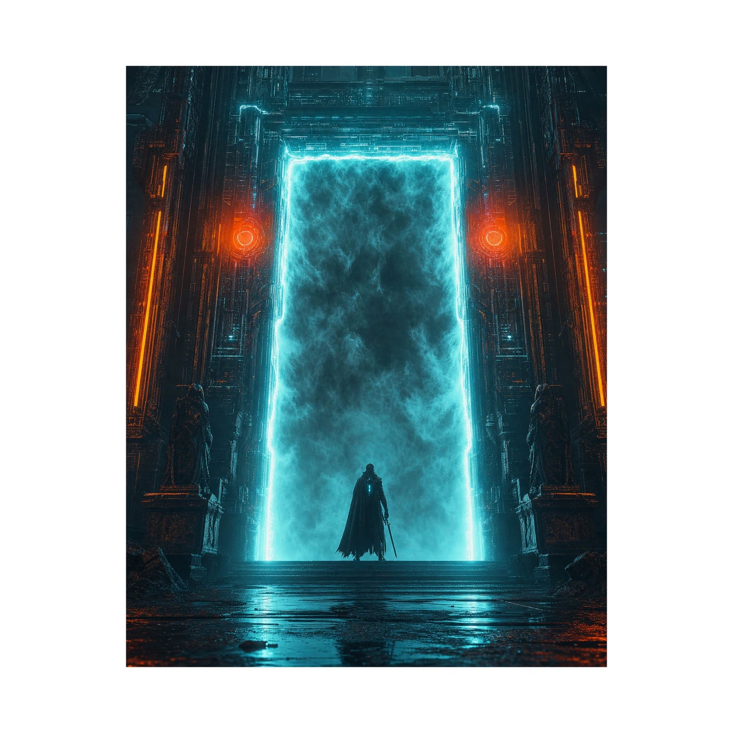 Dark Souls Style Fog Gate - Gaming Culture Art Print (Matte Poster)