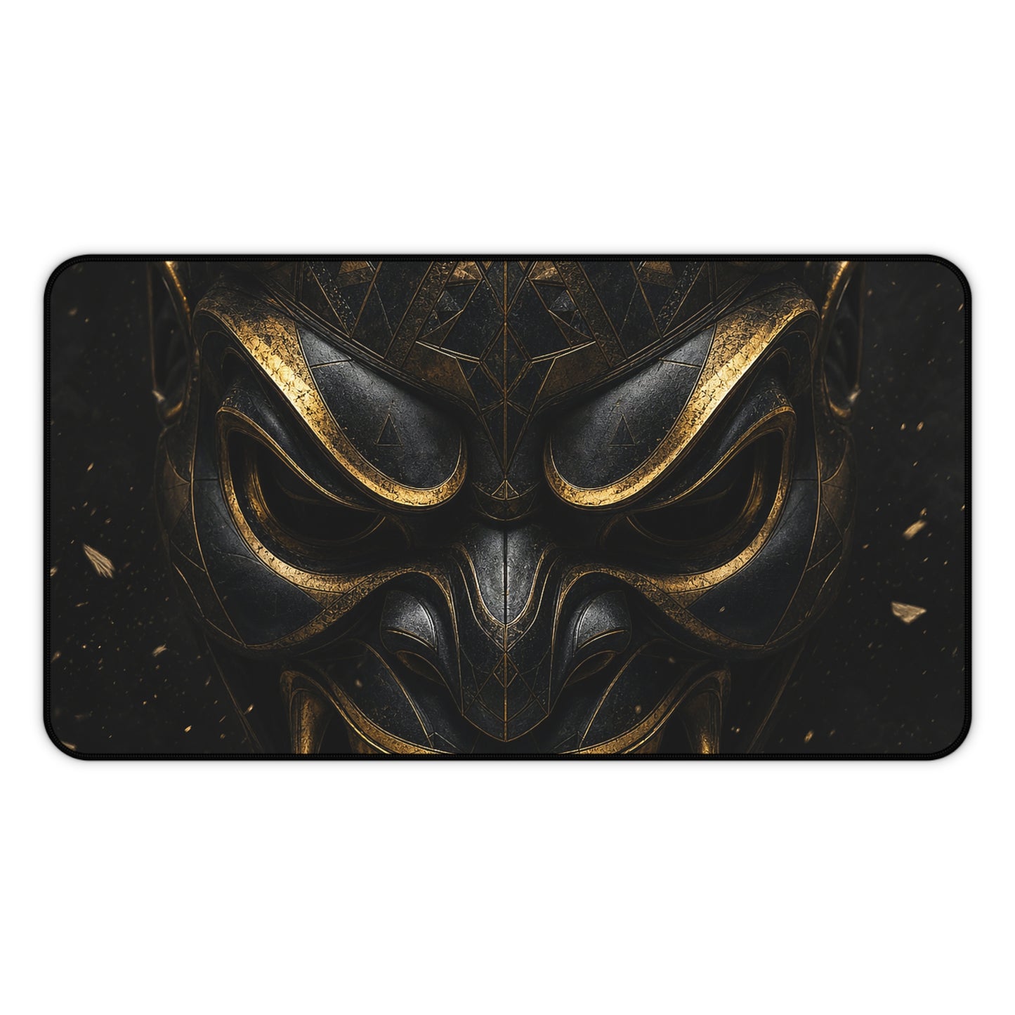 Oni Mask With Geometric Patterns - Sudoni Brand Gaming Desk Mat