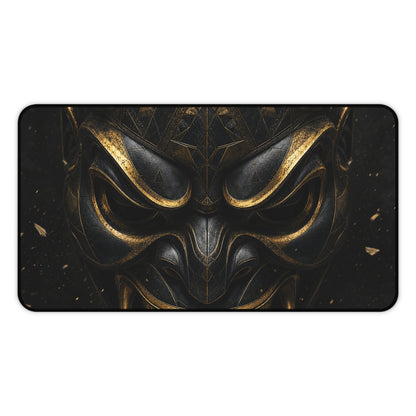 Oni Mask With Geometric Patterns - Sudoni Brand Gaming Desk Mat