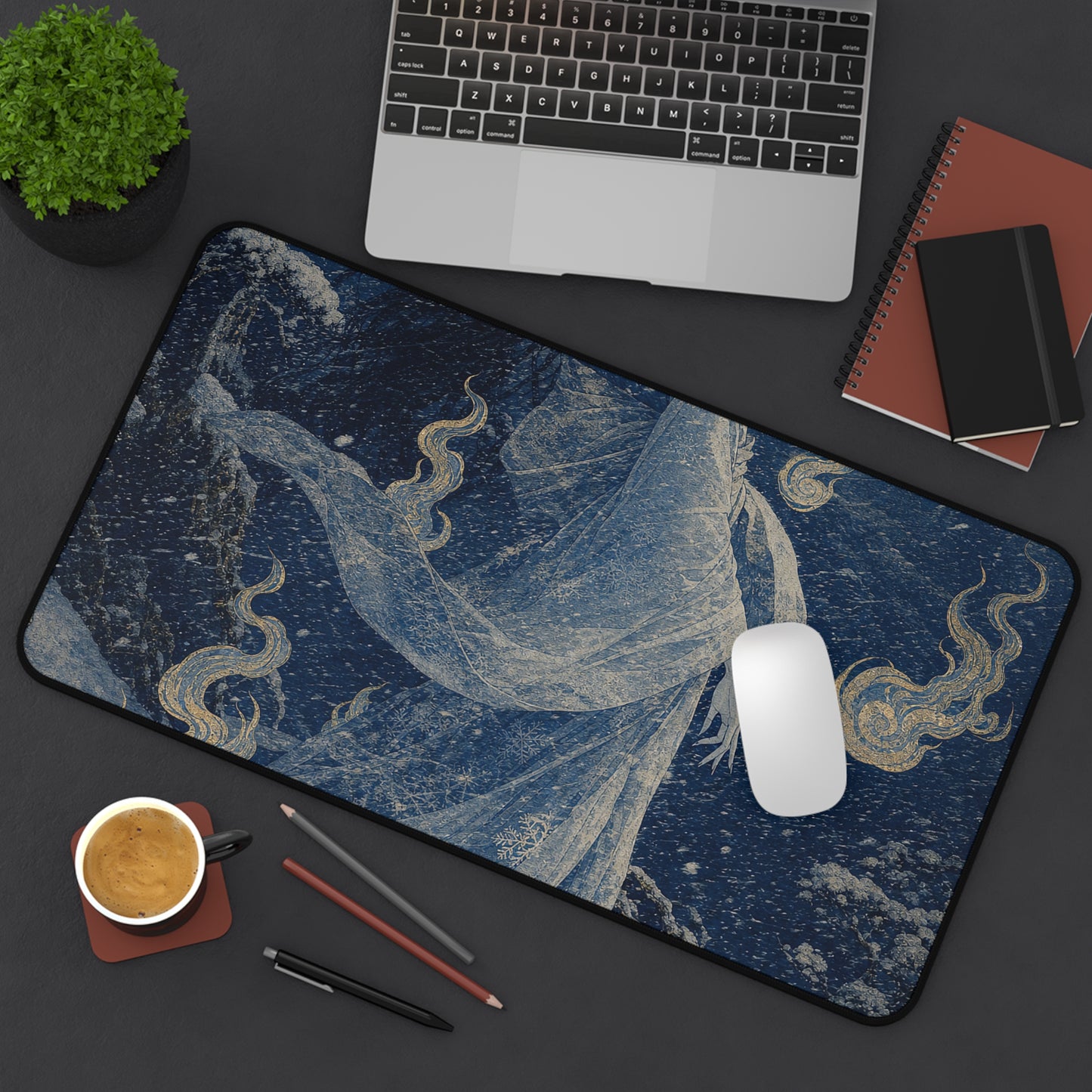 Yuki Onnsnow Womin Blizzard - Japanese Mythology Gaming Desk Mat