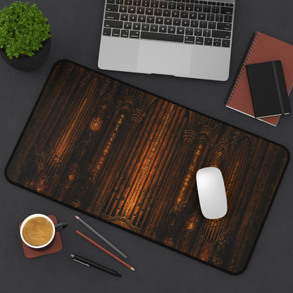 Dark Cathedral Orgplaying - Dark Fantasy Gaming Desk Mat