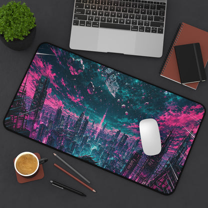 City Under Shattered Moon - Anime Manga Gaming Desk Mat