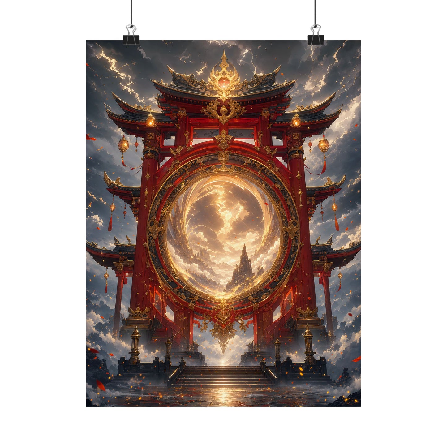 Spirit Realm Gateway - Anime Manga Art Print (Matte Poster)