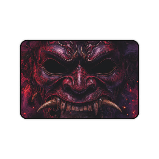 Oni Mask With Skull Beneath - Sudoni Brand Gaming Desk Mat