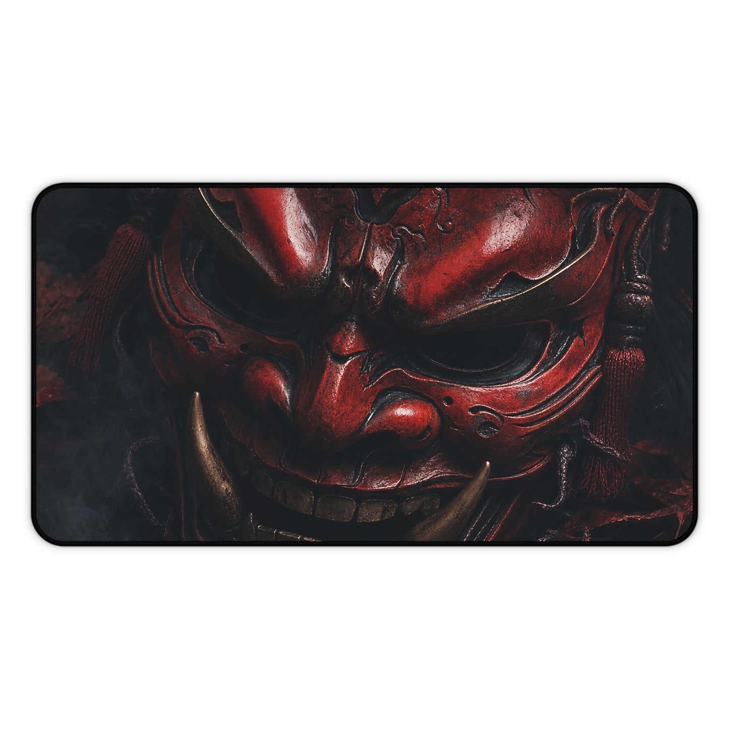 Oni Mask With Autumn Leaves - Sudoni Brand Gaming Desk Mat