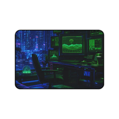 Cyberpunk Hacker Den - Gaming Culture Gaming Desk Mat