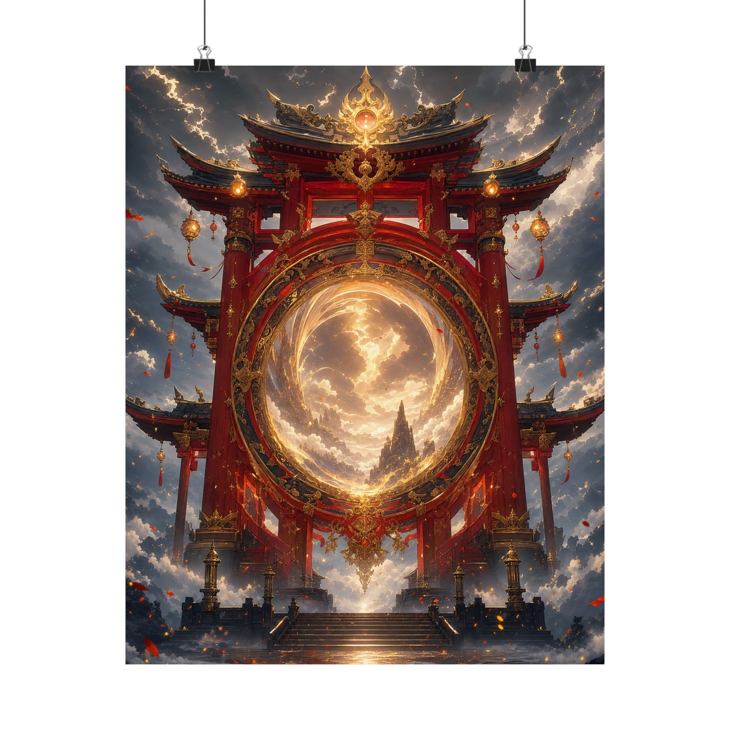Spirit Realm Gateway - Anime Manga Art Print (Matte Poster)