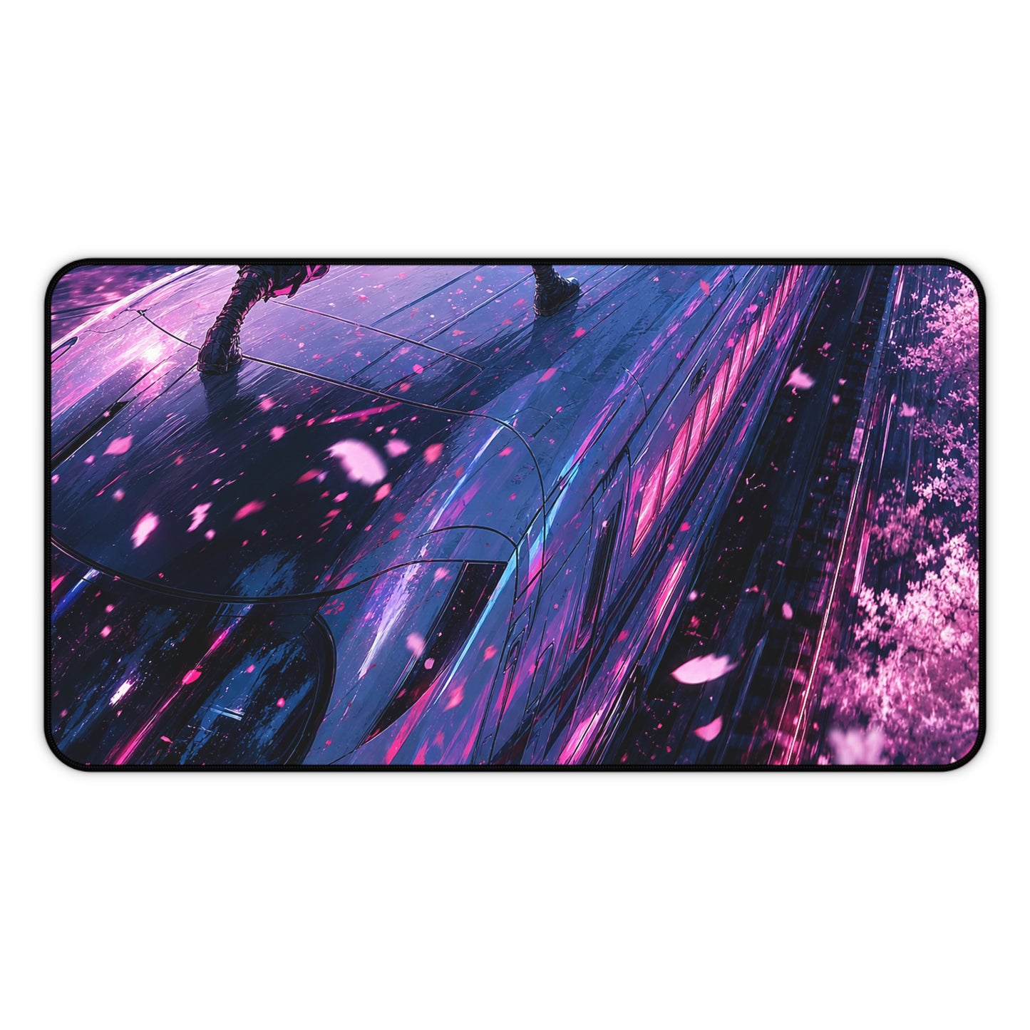 Battle Atop Moving Bullet Train - Anime Manga Gaming Desk Mat