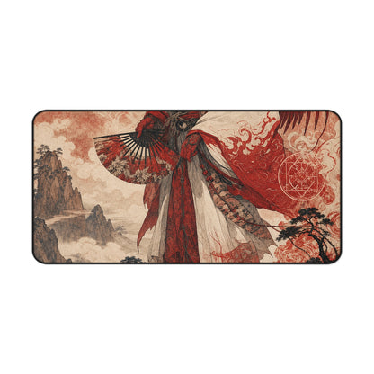 Tengu With Fon Mountain - Japanese Mythology Gaming Desk Mat