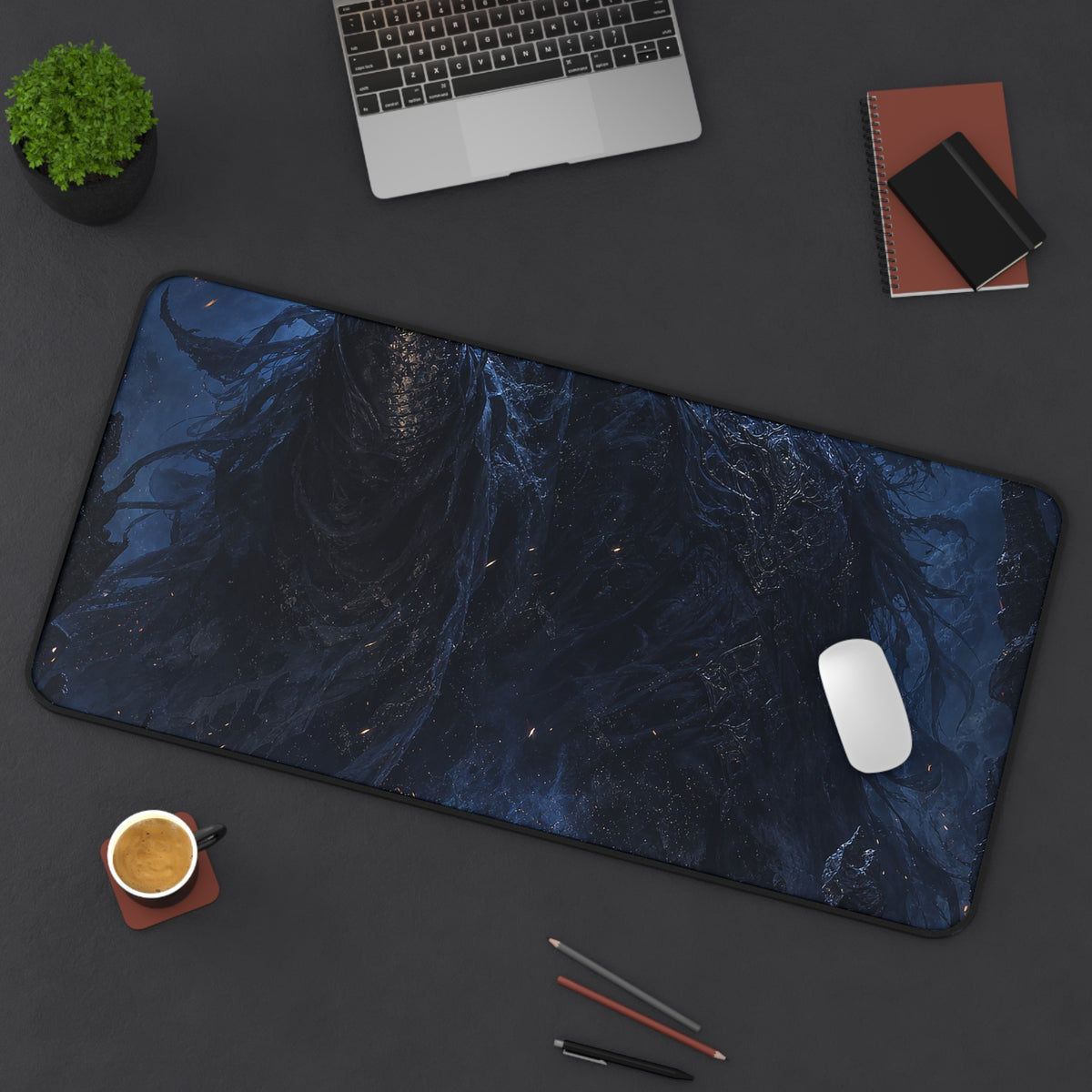 Ancient Evil Awakening - Dark Fantasy Gaming Desk Mat
