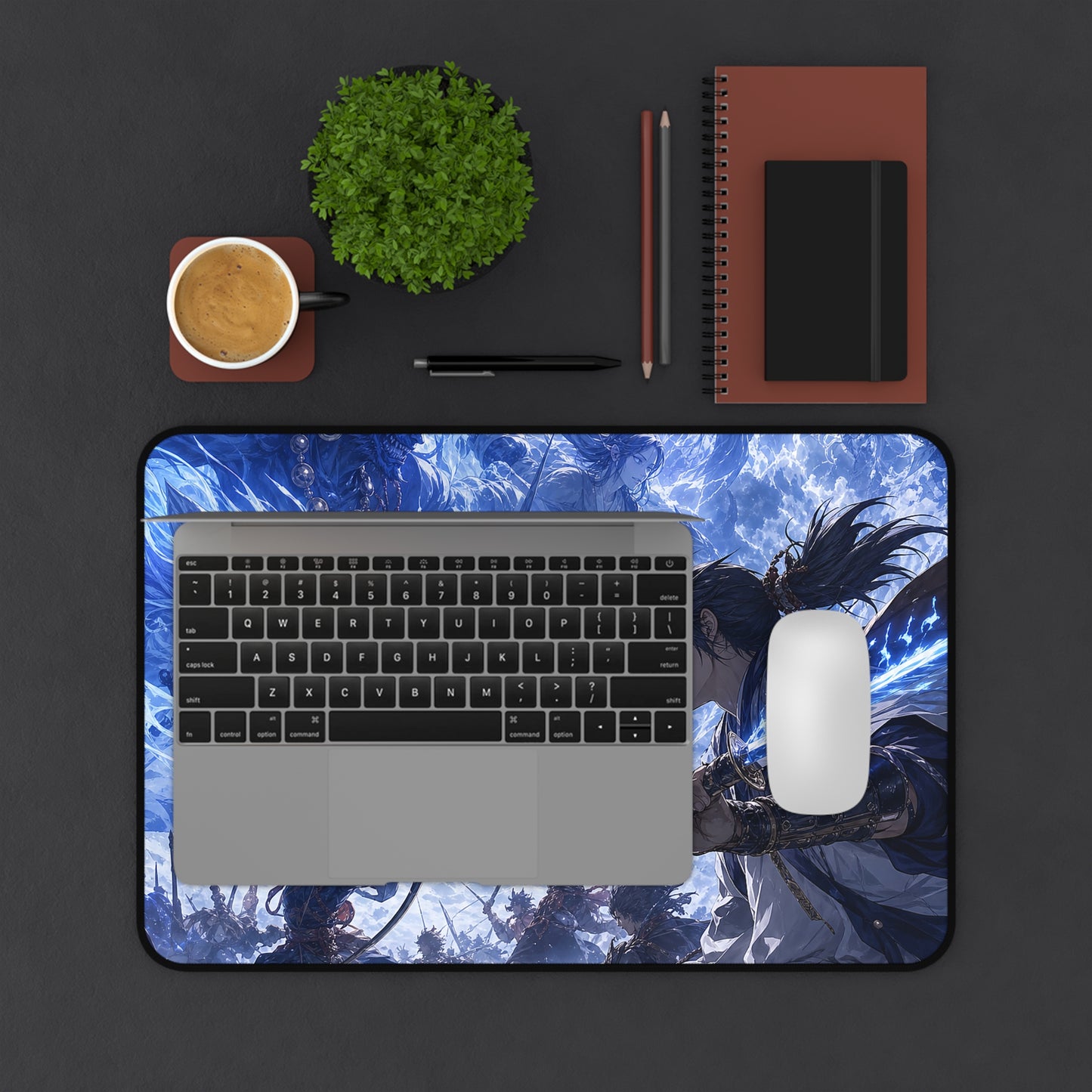 Battle Between Spirits And Humans - Anime Manga Gaming Desk Mat