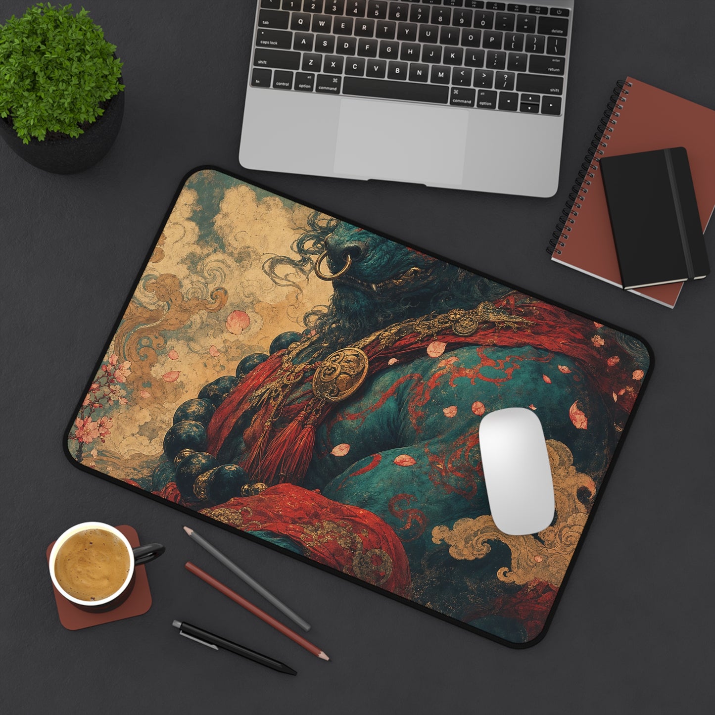 Ushi Oni Ox Demon - Japanese Mythology Gaming Desk Mat