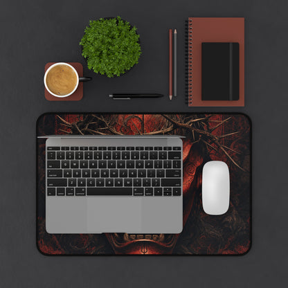 Oni Mask With Crown Of Thorns - Sudoni Brand Gaming Desk Mat