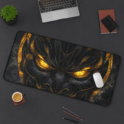 Oni Mask Made Of Stained Glass - Sudoni Brand Gaming Desk Mat
