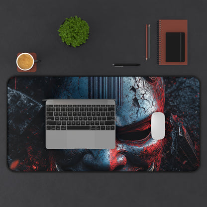 Oni Mask With Barcode - Sudoni Brand Gaming Desk Mat