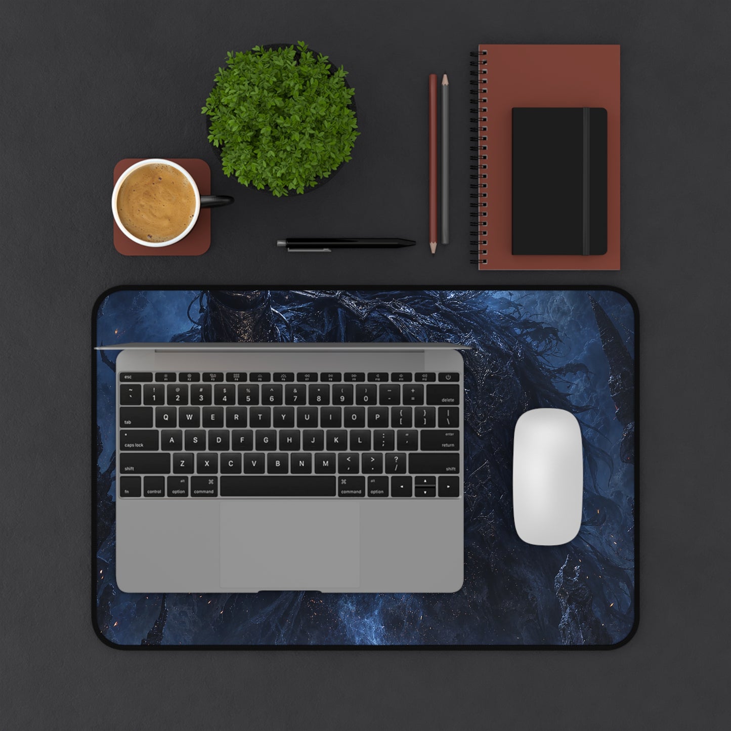Ancient Evil Awakening - Dark Fantasy Gaming Desk Mat