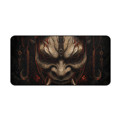 Oni Mask In Digital Void - Sudoni Brand Gaming Desk Mat