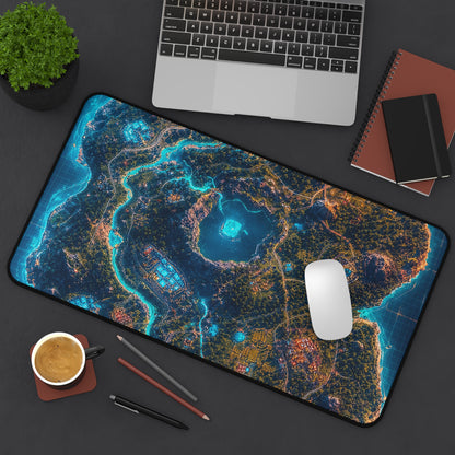 Battle Royale Island From Above - Gaming Culture Gaming Desk Mat