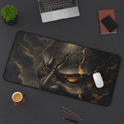 Oni Mask With Full Moon - Sudoni Brand Gaming Desk Mat