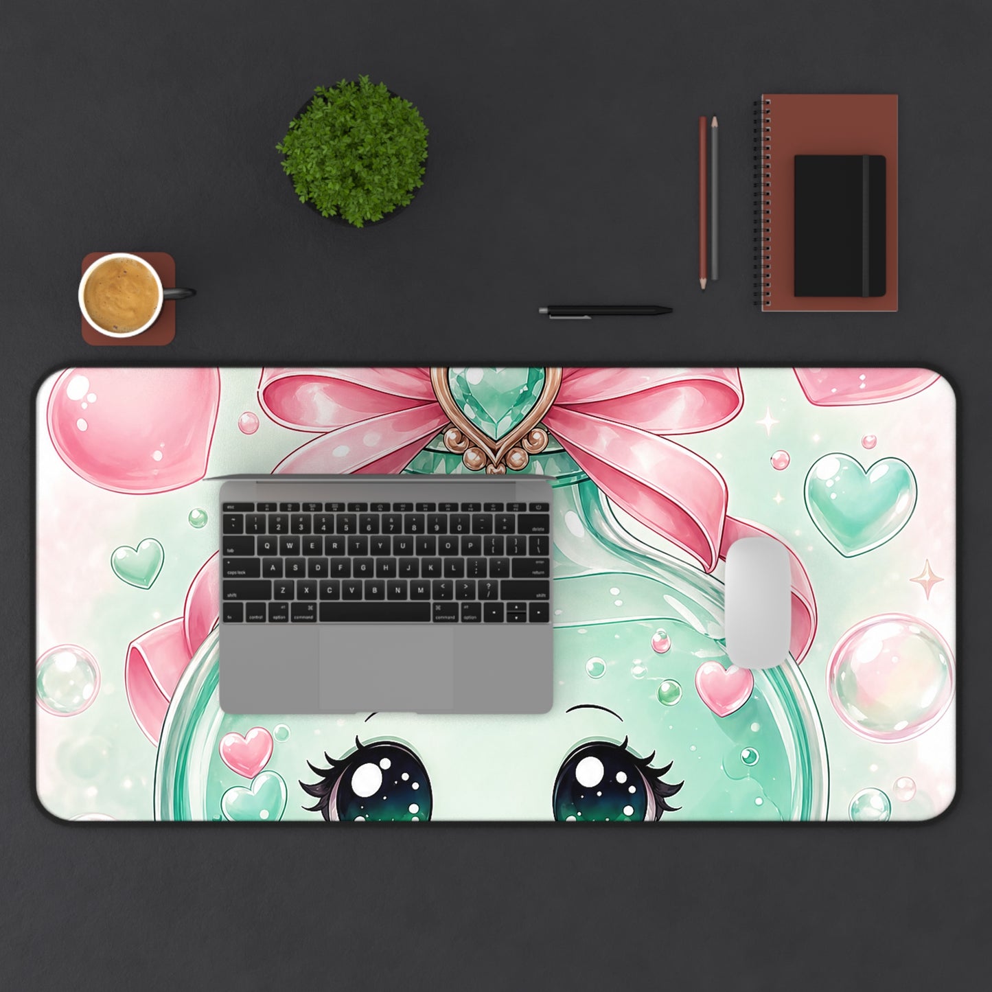 Cute Potion Bottle With Face - Kawaii Gaming Gaming Desk Mat