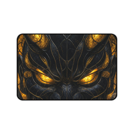 Oni Mask Made Of Stained Glass - Sudoni Brand Gaming Desk Mat