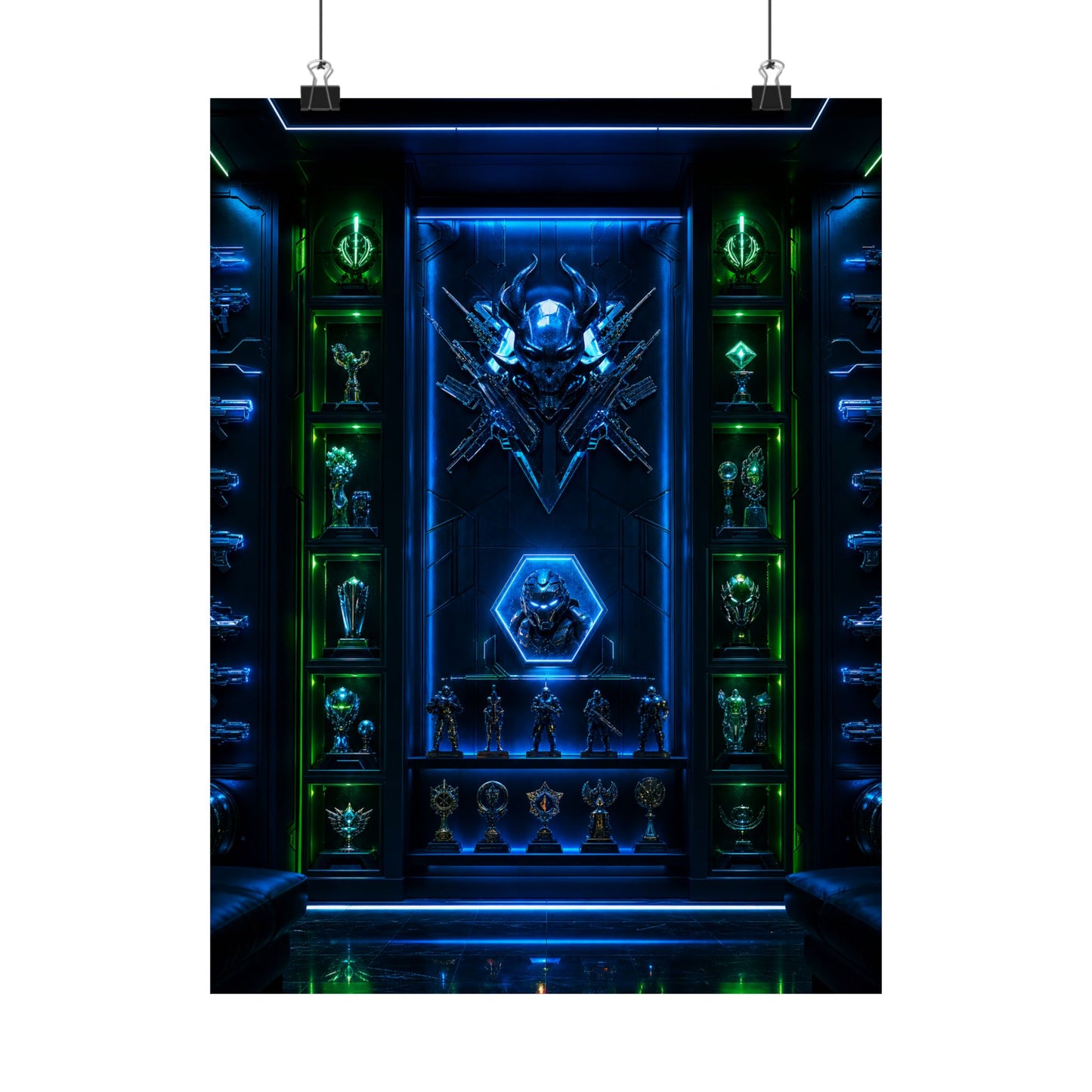 Gaming Wall Of Fame - Gaming Culture Art Print (Matte Poster)