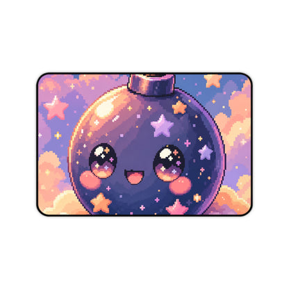 Cute Bomb Character With Fuse - Kawaii Gaming Gaming Desk Mat