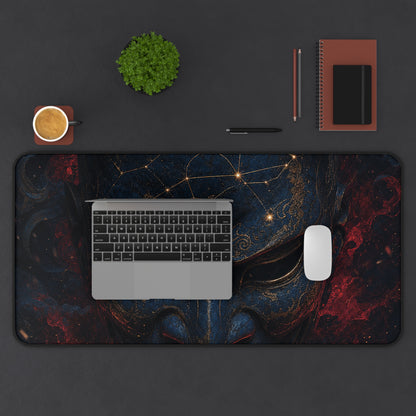 Oni Mask With Constellation Map - Sudoni Brand Gaming Desk Mat