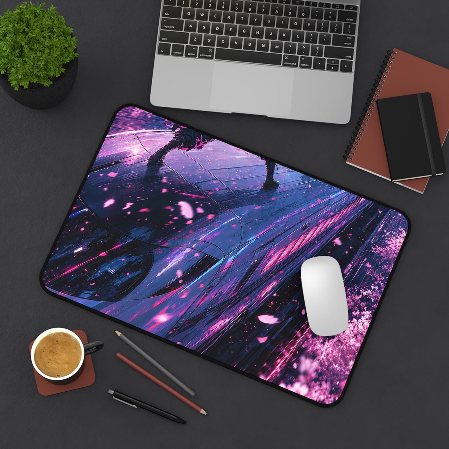 Battle Atop Moving Bullet Train - Anime Manga Gaming Desk Mat