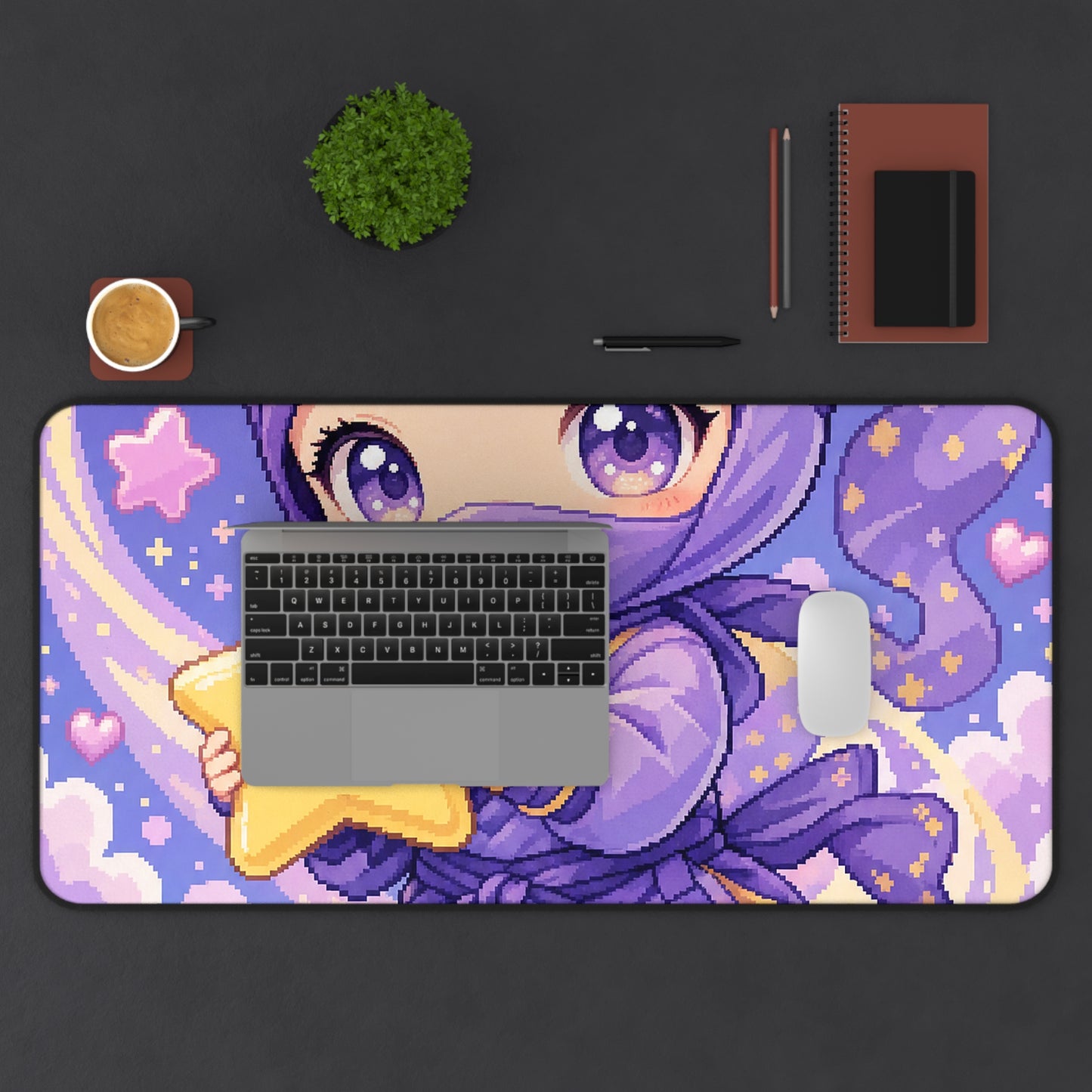 Chibi Ninjwith Star - Kawaii Gaming Gaming Desk Mat