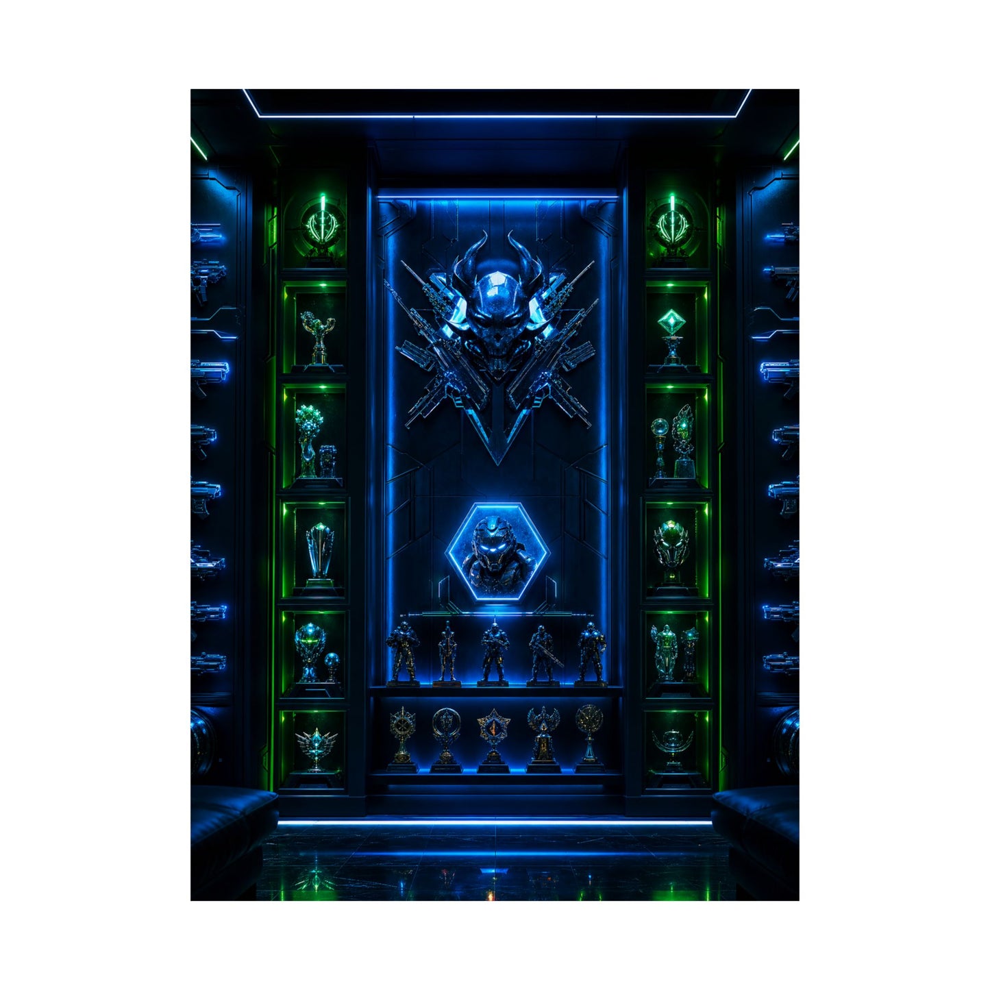 Gaming Wall Of Fame - Gaming Culture Art Print (Matte Poster)