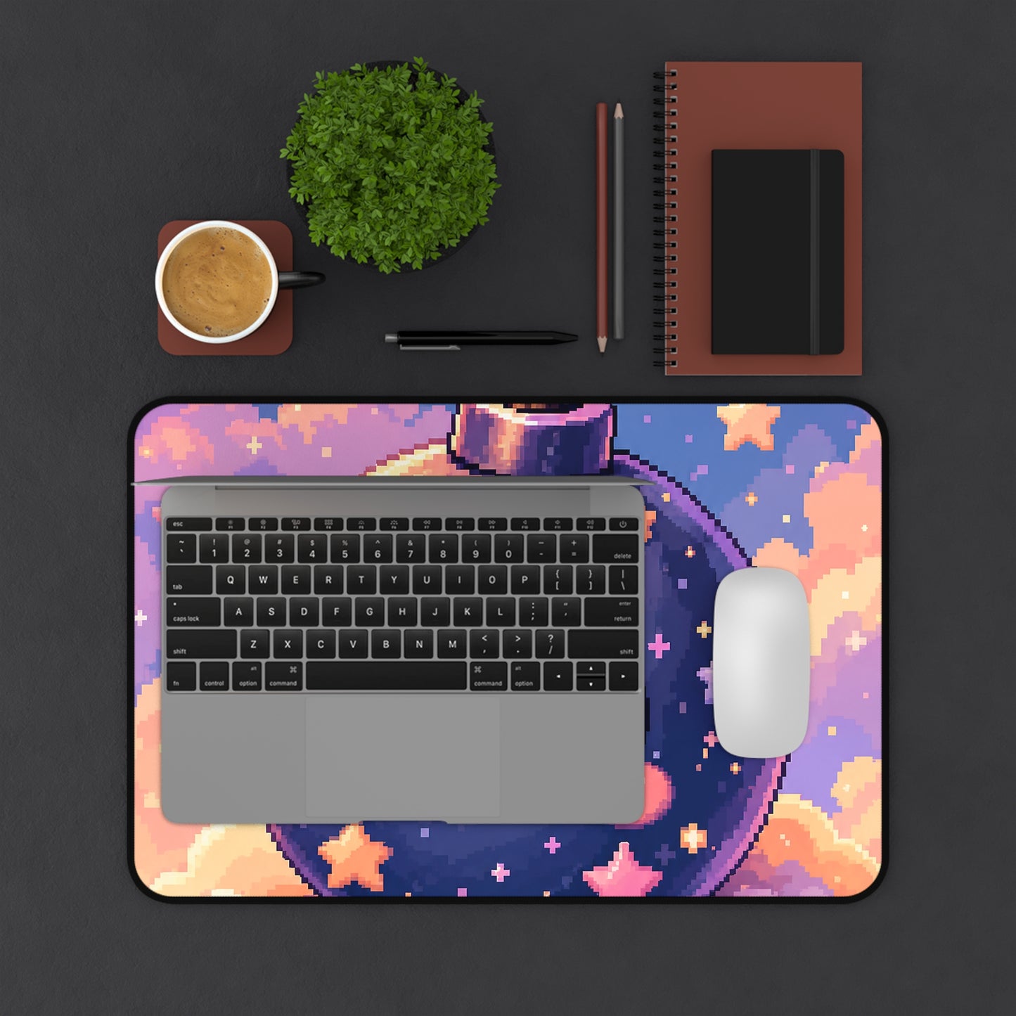 Cute Bomb Character With Fuse - Kawaii Gaming Gaming Desk Mat
