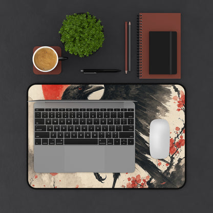 Yatagararu Three-Legged Crow - Japanese Mythology Gaming Desk Mat