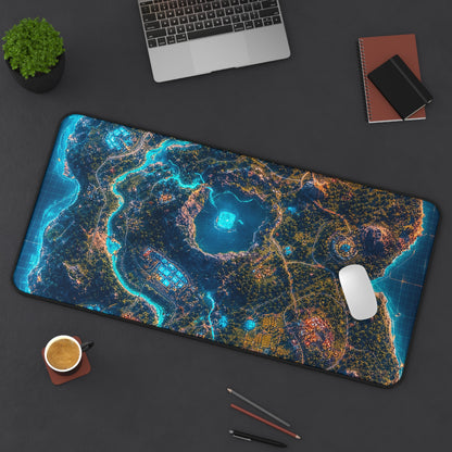 Battle Royale Island From Above - Gaming Culture Gaming Desk Mat