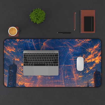 City Under Massive Hologram - Anime Manga Gaming Desk Mat