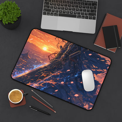 Warrior With Massive Sword - Anime Manga Gaming Desk Mat