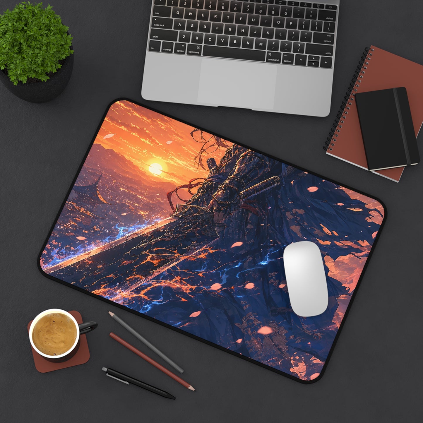 Warrior With Massive Sword - Anime Manga Gaming Desk Mat