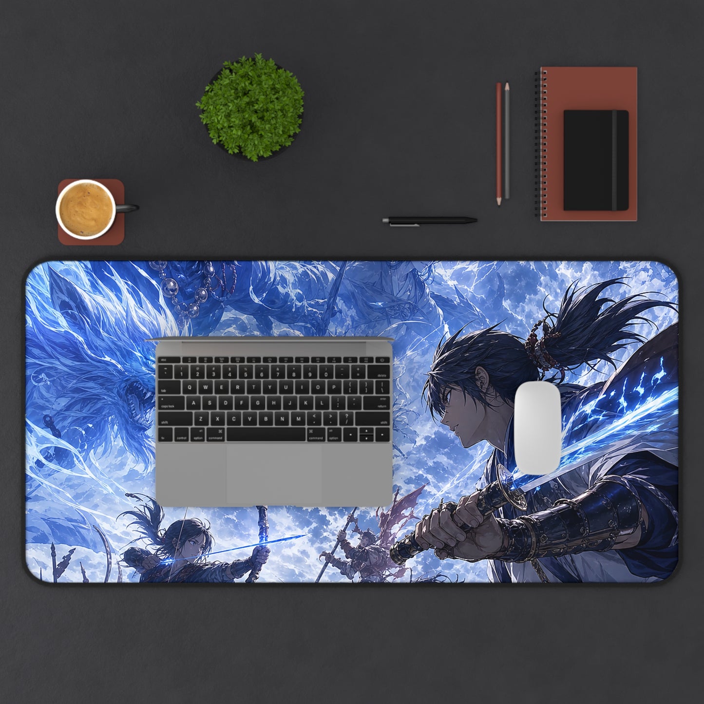Battle Between Spirits And Humans - Anime Manga Gaming Desk Mat