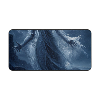 Banshee Wailing Over Moor - Dark Fantasy Gaming Desk Mat