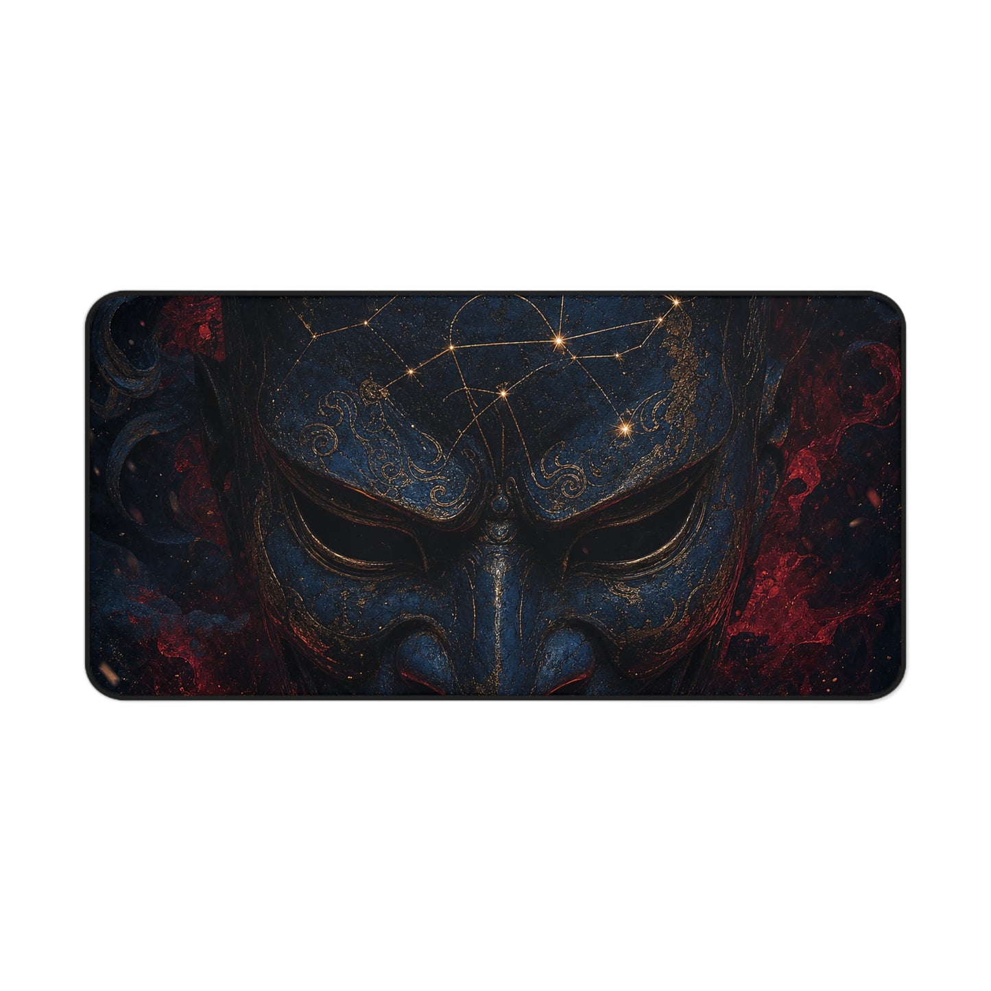 Oni Mask With Constellation Map - Sudoni Brand Gaming Desk Mat