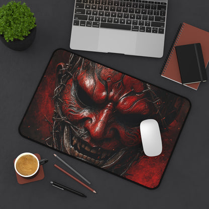 Oni Mask With Barbed Wire - Sudoni Brand Gaming Desk Mat