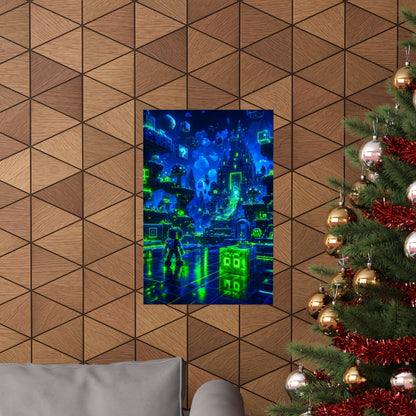 Retro Game World Coming To Life - Gaming Culture Art Print (Matte Poster)