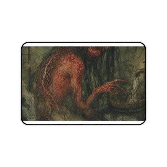 Akaname Bathroom Demon - Japanese Mythology Gaming Desk Mat - Moikas