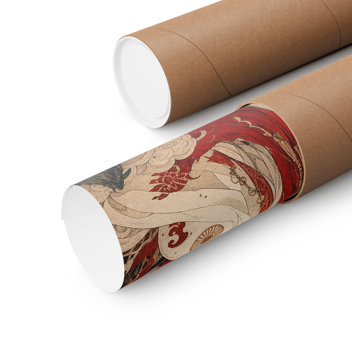 Amaterasu Sun Goddess With Mirror - Japanese Mythology Art Print (Matte Poster) - Moikas
