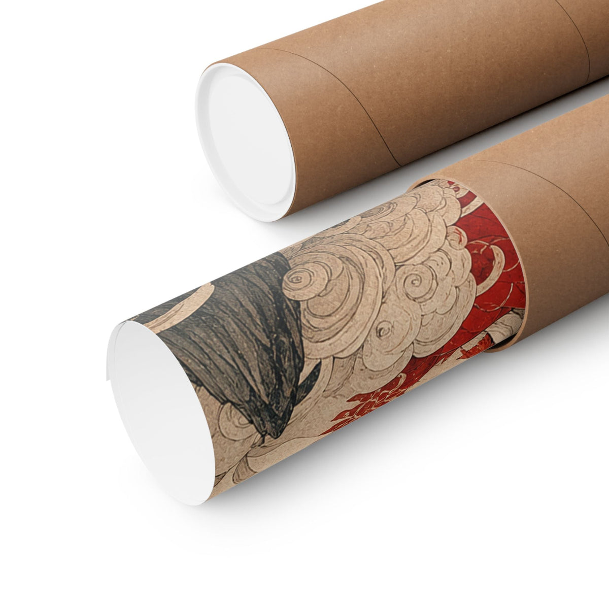 Amaterasu Sun Goddess With Mirror - Japanese Mythology Art Print (Matte Poster) - Moikas