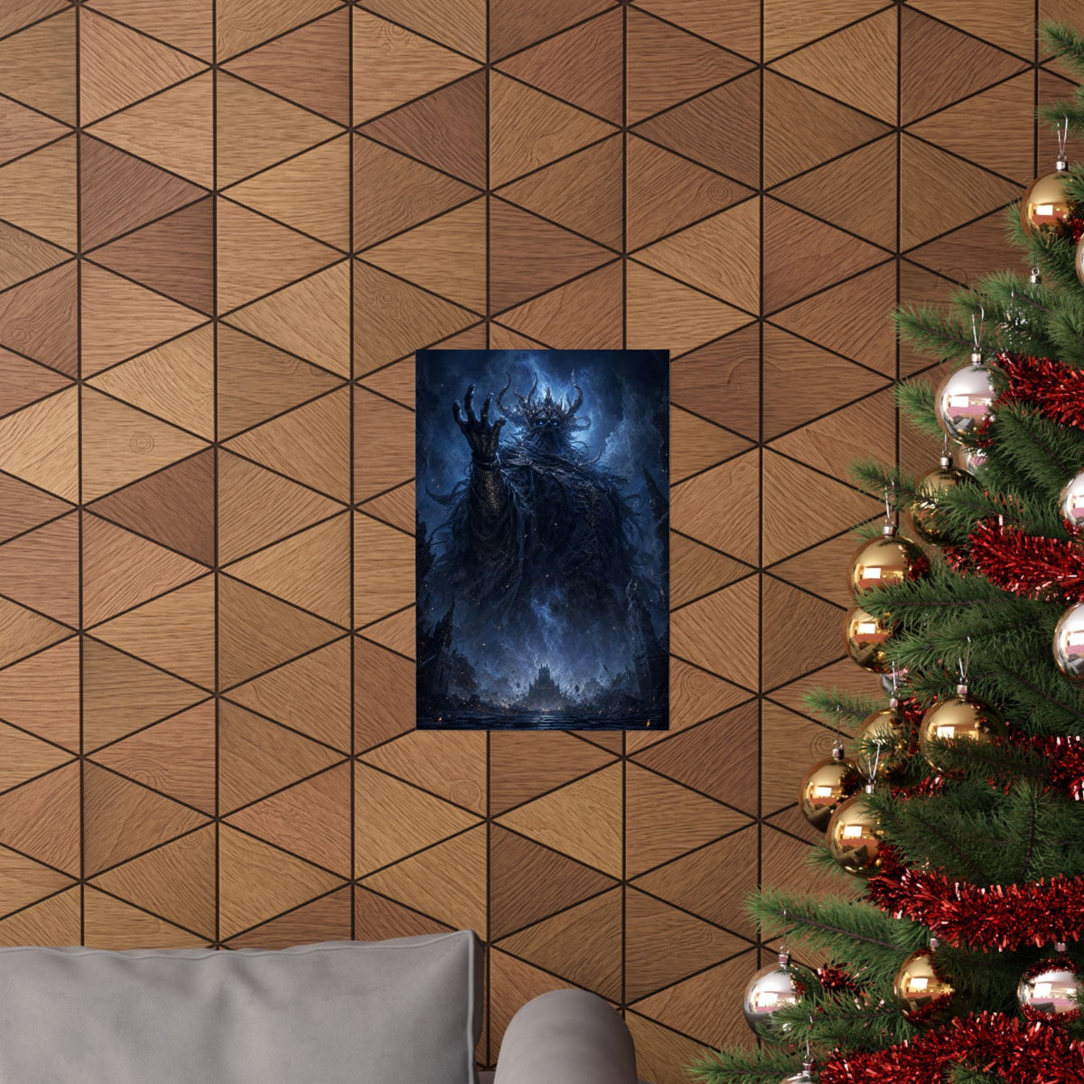 Ancient Evil Awakening - Dark Fantasy Art Print (Matte Poster) - Moikas