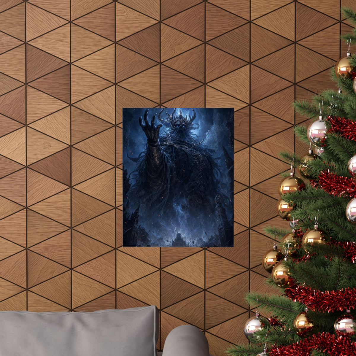 Ancient Evil Awakening - Dark Fantasy Art Print (Matte Poster) - Moikas