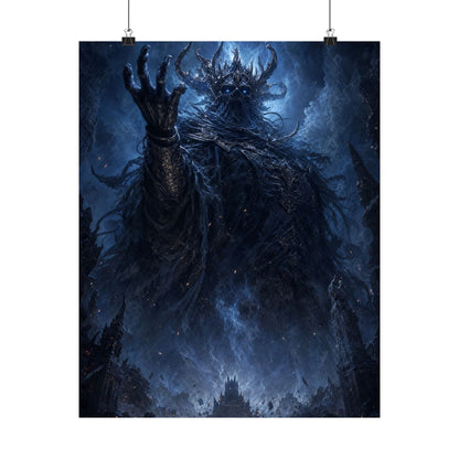 Ancient Evil Awakening - Dark Fantasy Art Print (Matte Poster) - Moikas