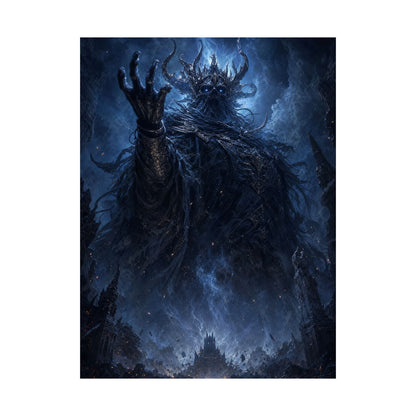 Ancient Evil Awakening - Dark Fantasy Art Print (Matte Poster) - Moikas