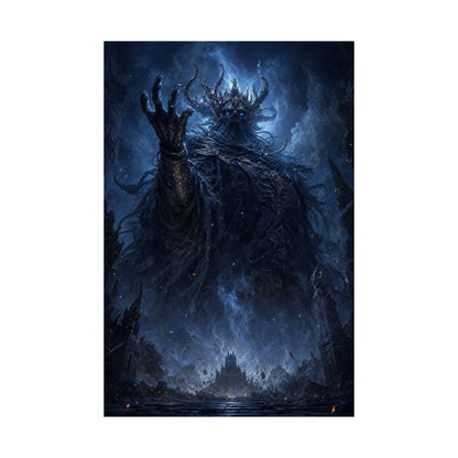 Ancient Evil Awakening - Dark Fantasy Art Print (Matte Poster) - Moikas